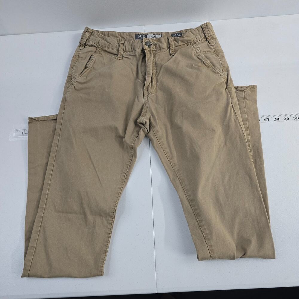 BKE Jake straight chino khaki pants 31XL pants men beige tan 6697‎ 31x35